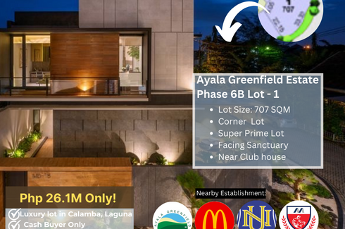 Land for sale in Ayala Greenfield Estates, Maunong, Laguna