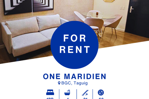 1 Bedroom Condo for rent in One Maridien, Taguig, Metro Manila
