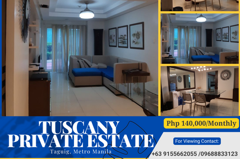 4 Bedroom Condo for rent in Tuscany Private Estate, McKinley Hill, Metro Manila