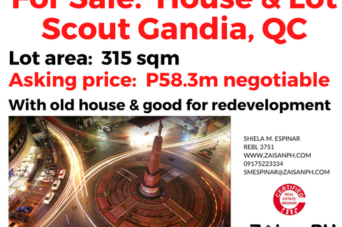 3 Bedroom House for sale in Laging Handa, Metro Manila near MRT-3 Kamuning