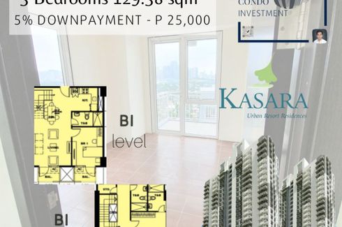 3 Bedroom Condo for Sale or Rent in KASARA Urban Resort Residences, Ugong, Metro Manila