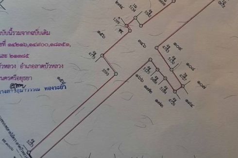 Land for sale in Lat Bua Luang, Phra Nakhon Si Ayutthaya