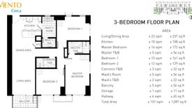 3 Bedroom Condo for sale in Viento at Cerca, Almanza Dos, Metro Manila