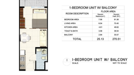 1 Bedroom Condo for sale in South 2 Residences, Almanza Uno, Metro Manila