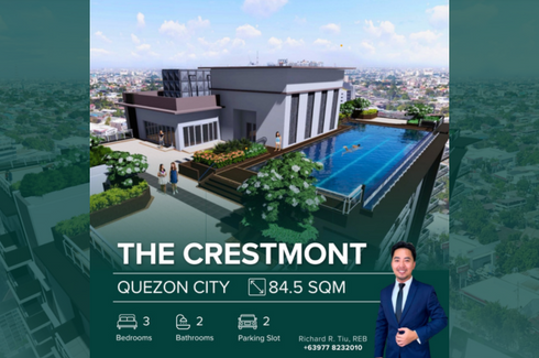 3 Bedroom Condo for sale in The Crestmont, South Triangle, Metro Manila near MRT-3 Quezon Avenue