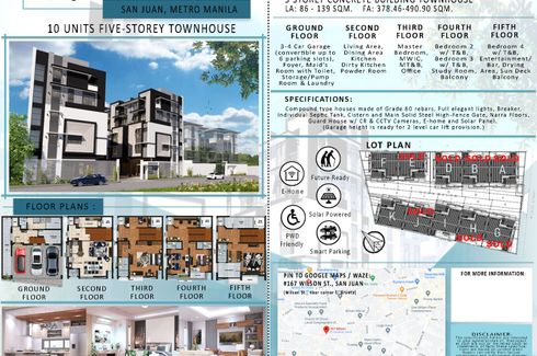 4 Bedroom Townhouse for sale in San Perfecto, Metro Manila near LRT-2 V. Mapa