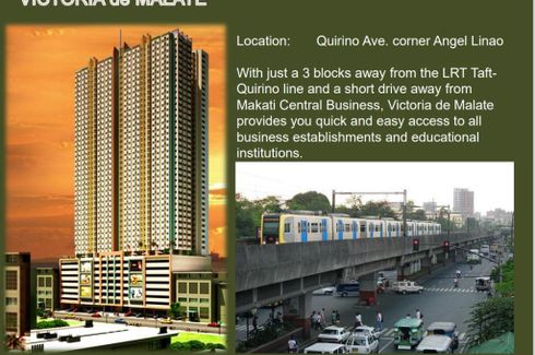 1 Bedroom House for sale in Victoria de Malate, Malate, Metro Manila near LRT-1 Vito Cruz