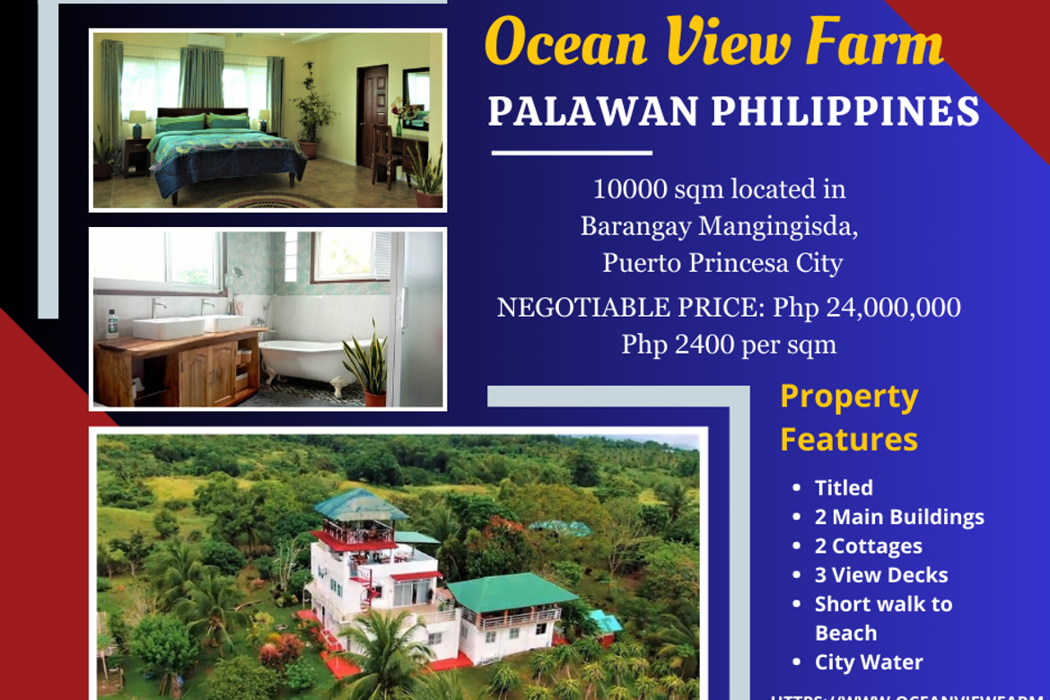 Palawan Coastal Living at It's Best Ocean View Farm Palawan For Sale 📌