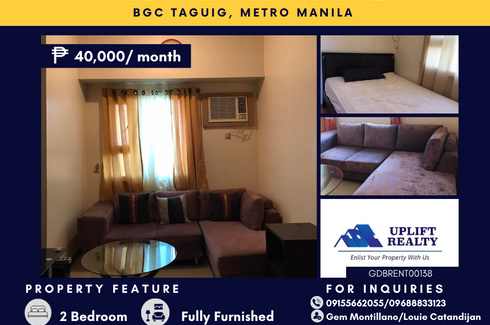 2 Bedroom Condo for rent in Taguig, Metro Manila