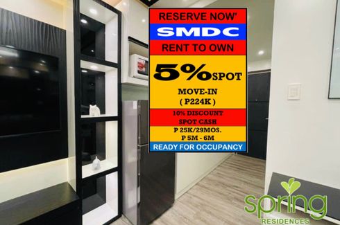 1 Bedroom Condo for Sale or Rent in Spring Residences, Sun Valley, Metro Manila