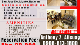 2 Bedroom Townhouse for sale in Kaypian, Bulacan