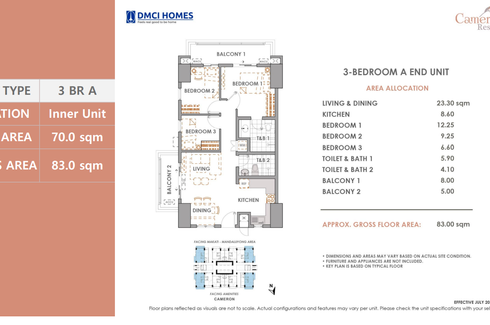 3 Bedroom Condo for sale in Cameron Residences, Mariblo, Metro Manila