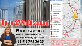 1 Bedroom Condo for sale in The Sapphire Bloc, San Antonio, Metro Manila near MRT-3 Ortigas