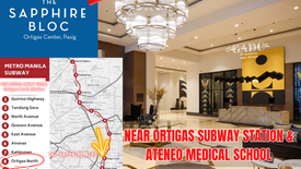 Condo for sale in The Sapphire Bloc, San Antonio, Metro Manila near MRT-3 Ortigas