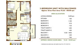 3 Bedroom Condo for sale in The Birchwood, Ususan, Metro Manila